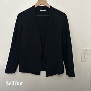 M.M. LaFleur Women's Black Woolf Jardigan Cardigan Sweater Size S